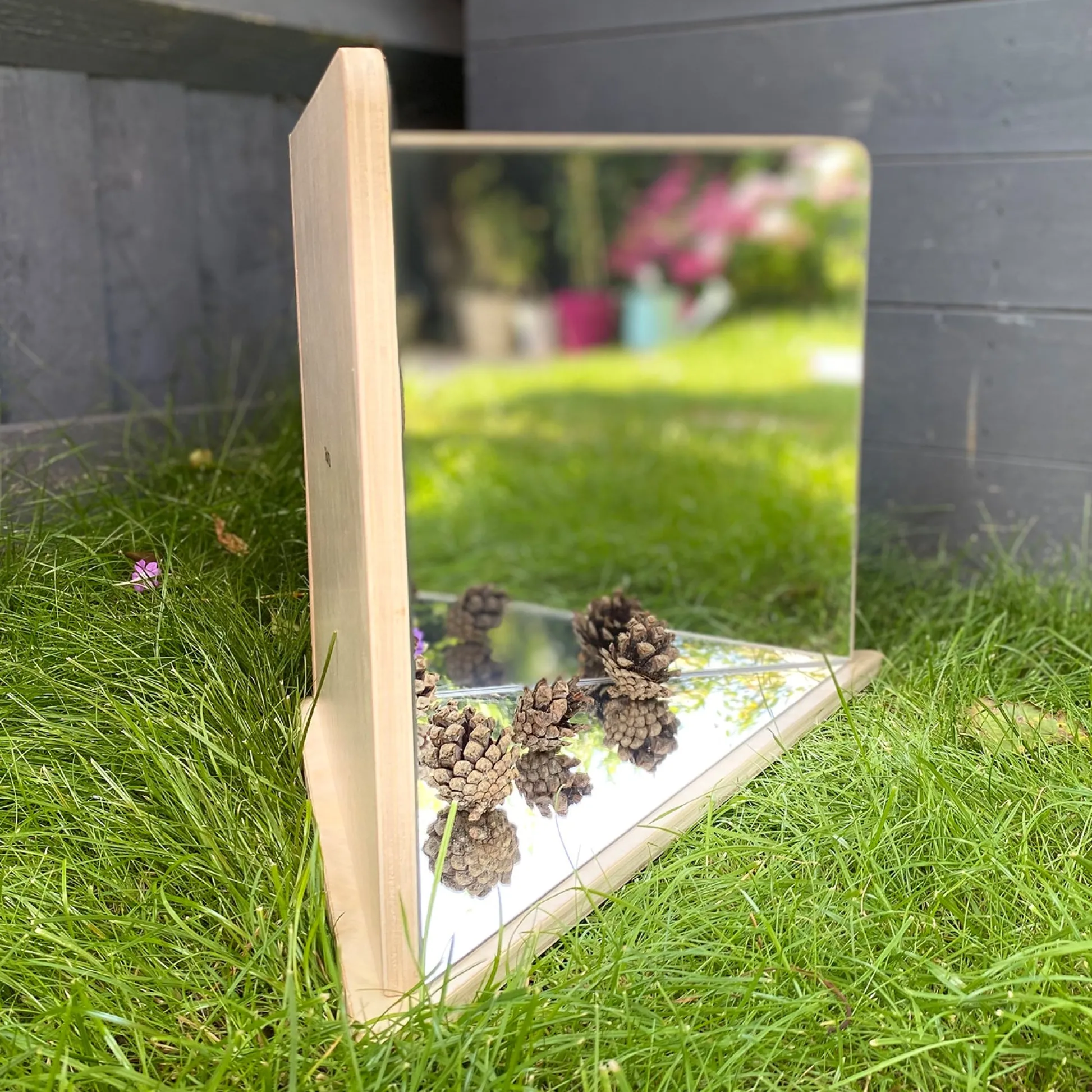Educators Resource TickiT Wooden 4-Way Mirror - Sensory Reflection Play* Preschool Education Toys & Activities
