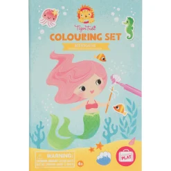 Flat River Group Tiger Tribe Mermaids Coloring Set - Artistic Fun for Kids* Drawing, Color & Painting
