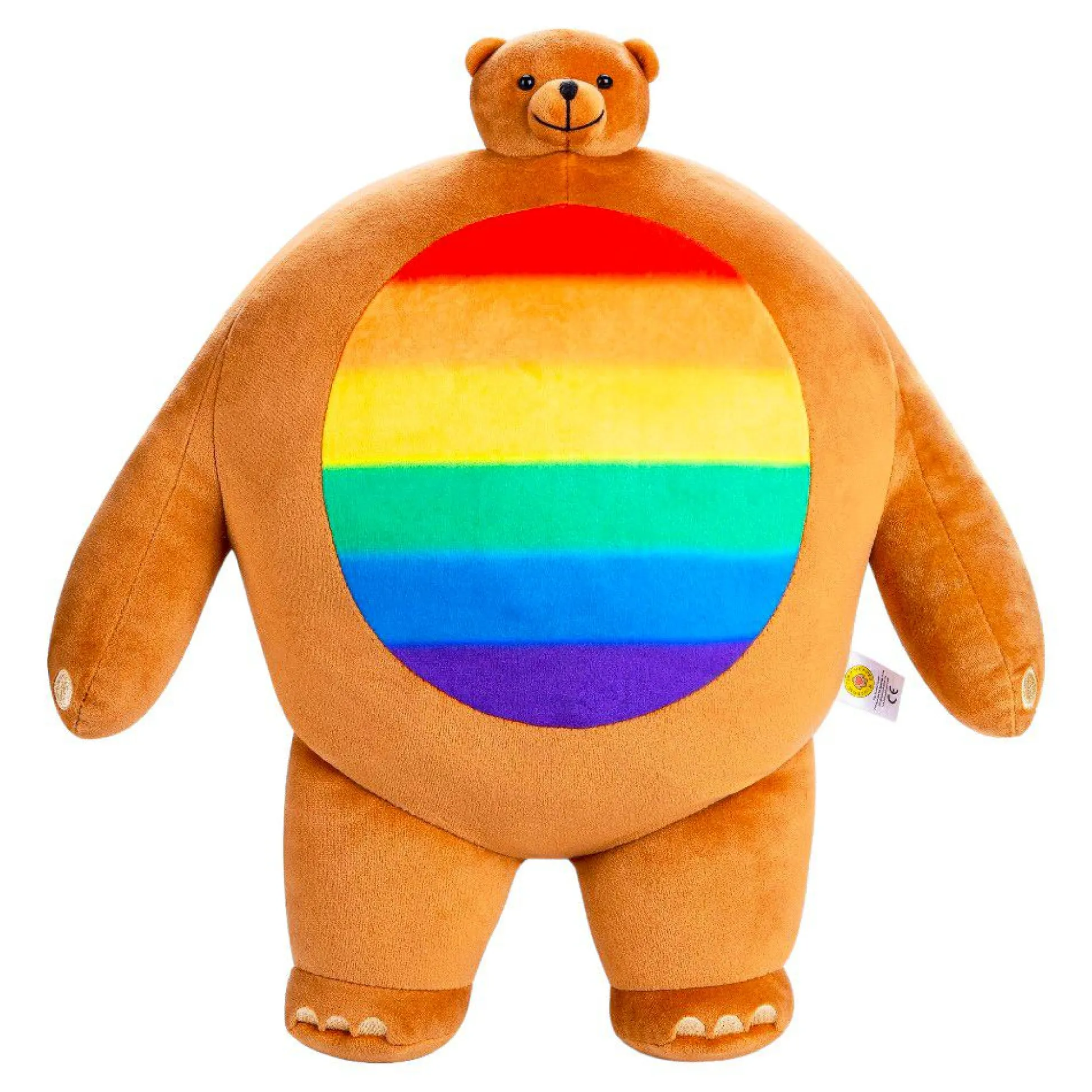 Calendar Holdings, LLC Tiny Headed Kingdom 15 inch Rainbow Pride Plush Bear - Multicolor* Stuffed Animals|Stuffed Animals & Plush Toys