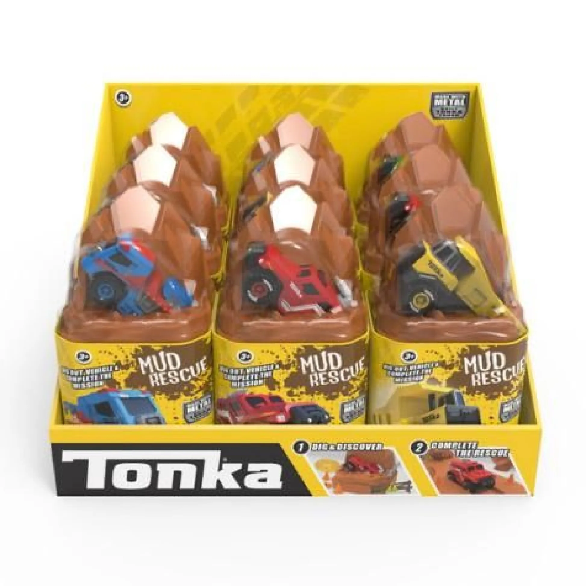 Calendar Holdings, LLC Tonka Mud Rescue Metal Movers Diecast Truck Set* Playsets & Racetracks