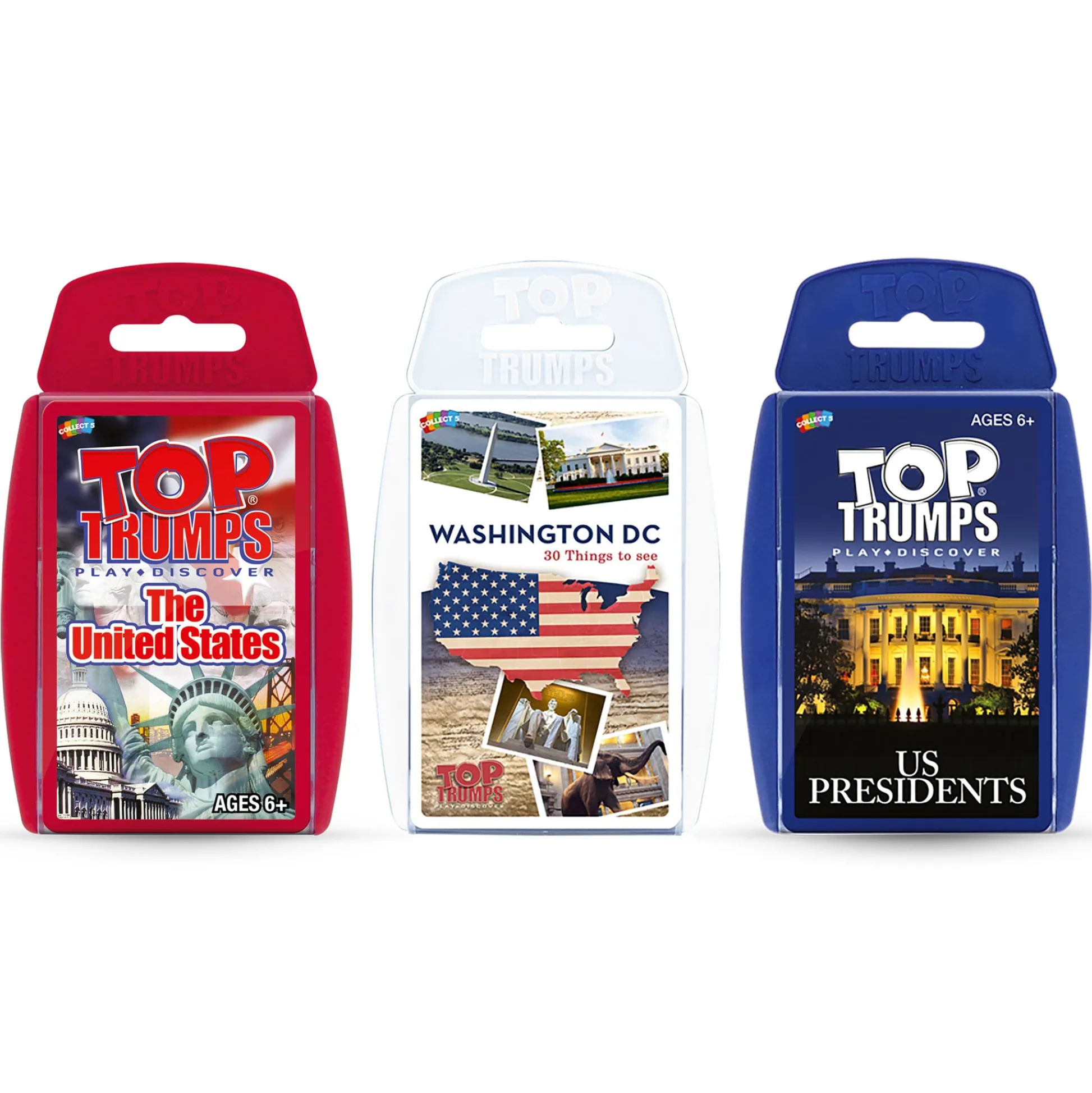 Educators Resource Top Trumps® 3-Game Bundle: Red, White, & Blue Edition* Card Games