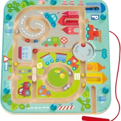 HABA USA Town Maze Magnetic Puzzle Game - Montessori-Inspired Educational Toy* Puzzles|Preschool Education Toys & Activities