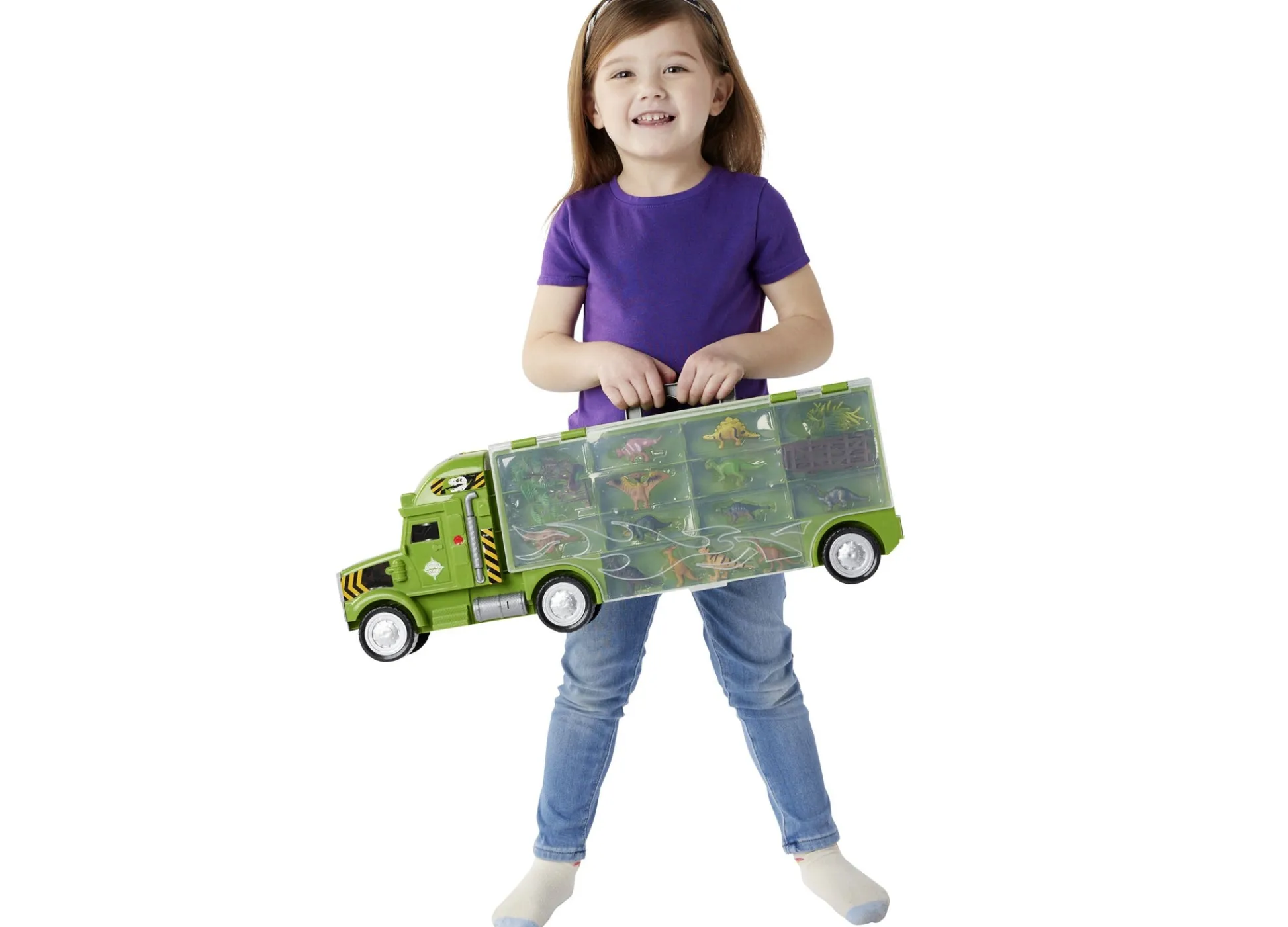 Macy's - Supplier Toys R Us Animal Zone Dino Transport Truck Playset - Green* Animal Zone|Playsets & Vehicles