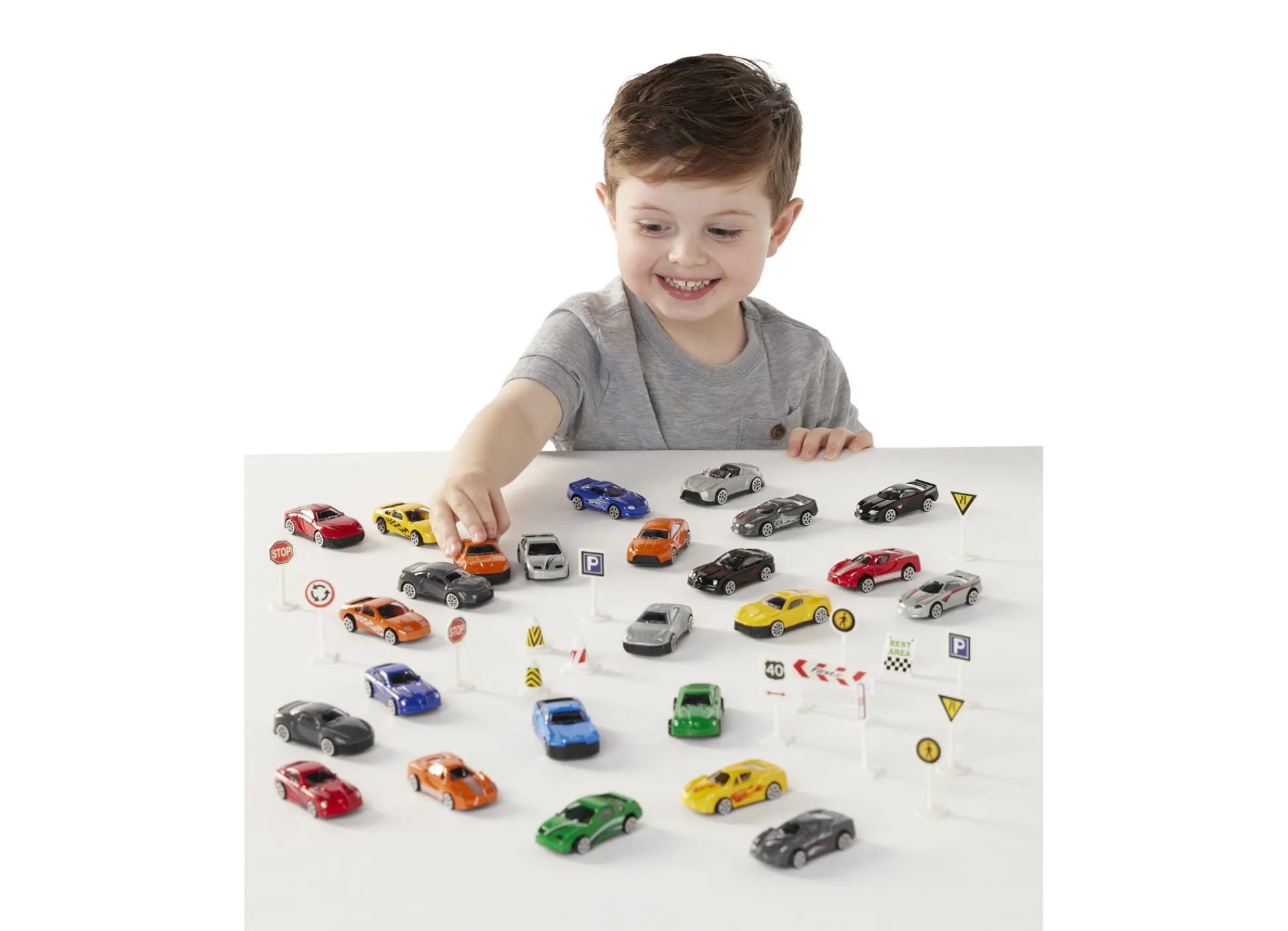 Macy's - Supplier Toys R Us Fast Lane 35-Piece Diecast Vehicle Tube Set* Diecast Cars|Fast Lane