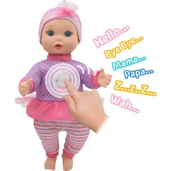 Flat River Group Toys R Us 12-inch Little Darling Talking Baby Doll* Social & Emotional Skills|Baby Dolls