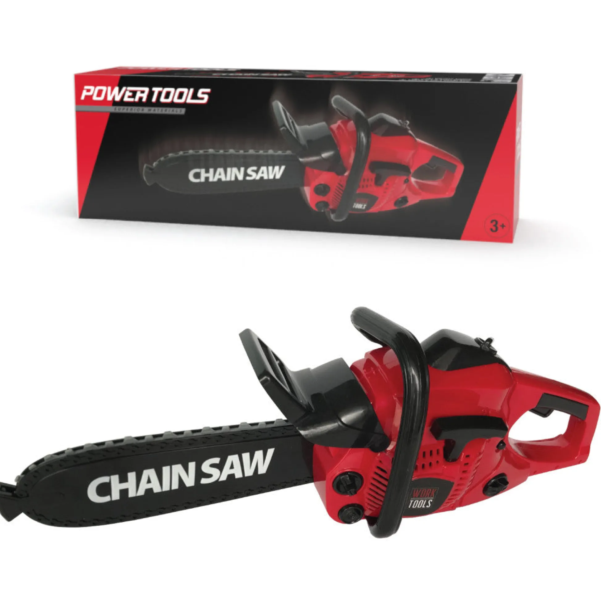 Flat River Group Toys R Us Power Tools Pretend Play Electric Toy Chain Saw - Realistic Sounds* Tools & Workshops|Dress Up