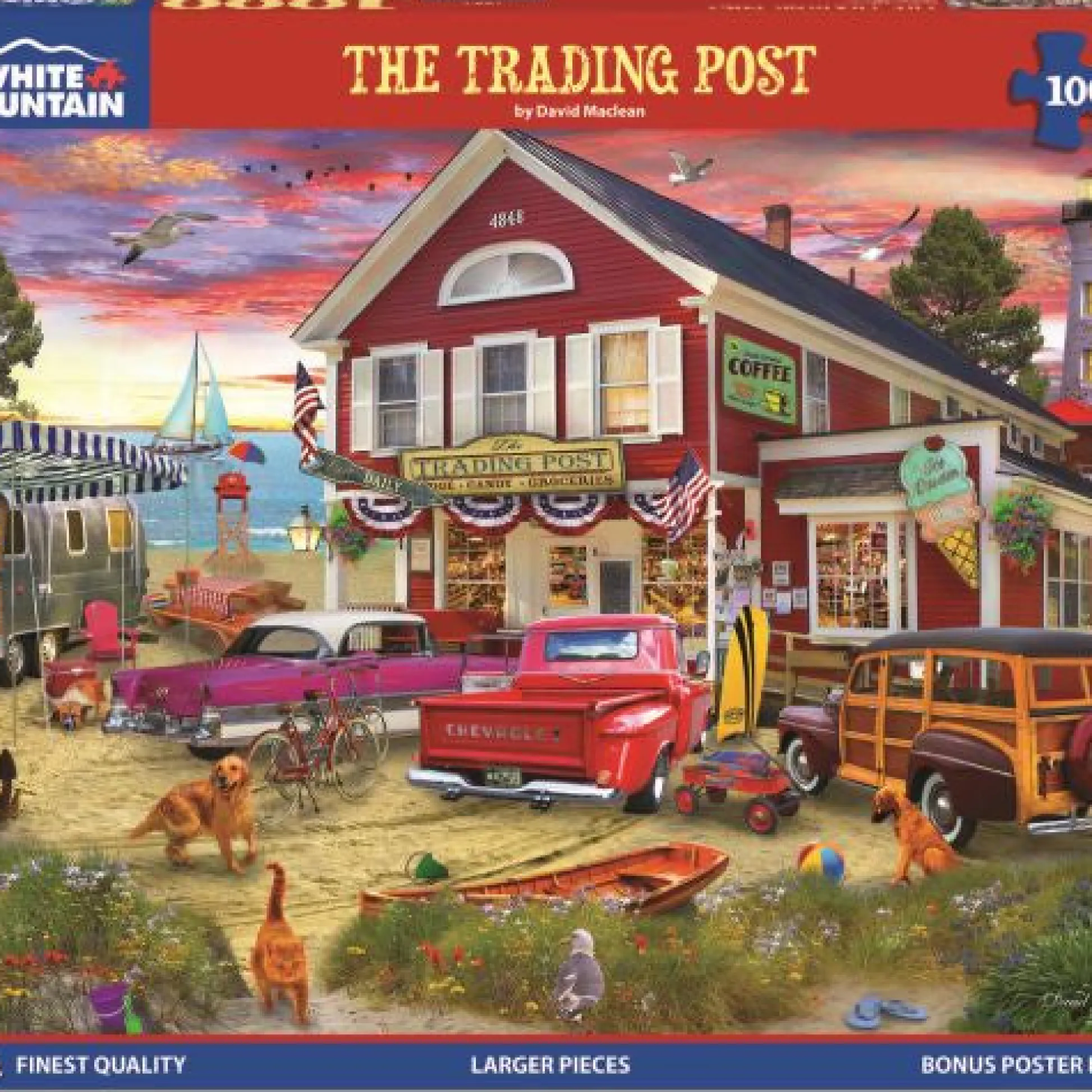 Calendar Holdings, LLC Trading Post Vibrant Scene Jigsaw Puzzle - 1000 pc* Puzzles