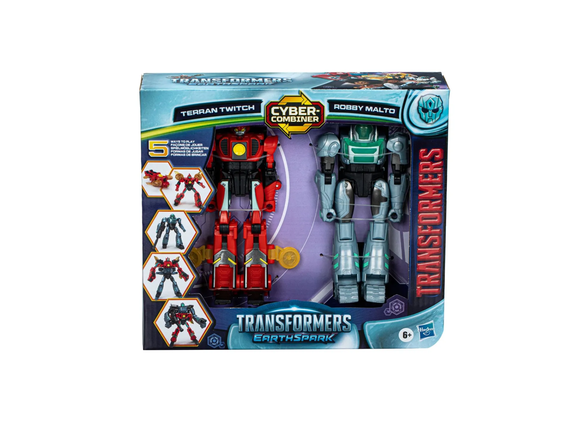 Macy's - Supplier Transformers EarthSpark Cyber-Combiner Terran Twitch and Robby Malto Action Figure* Action Figures