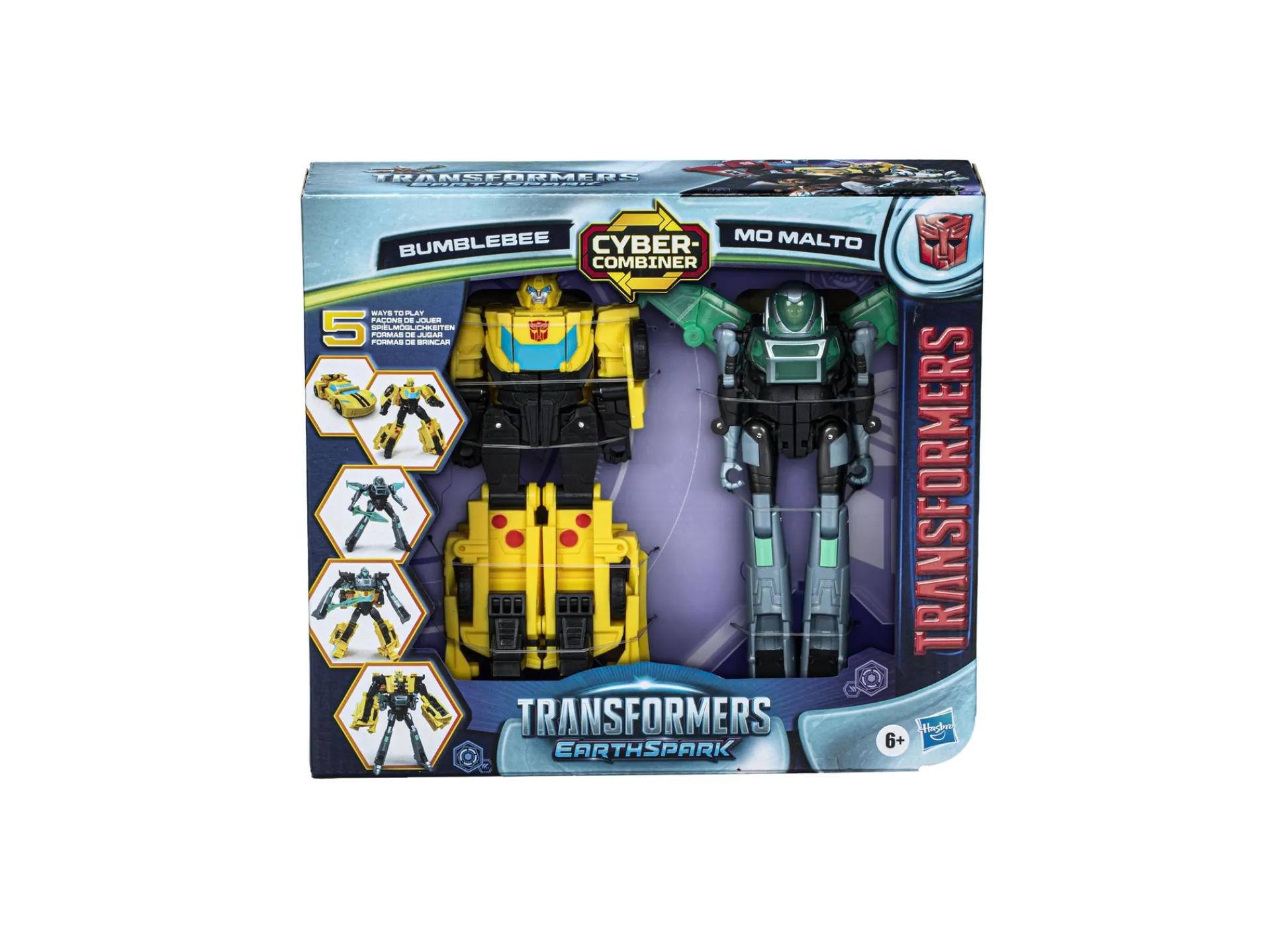 Macy's - Supplier Transformers EarthSpark Cyber-Combiner Bumblebee & Mo Malto Action Figure Set* Action Figures