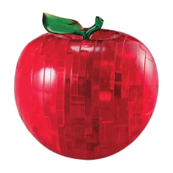 AreYouGame Translucent Red Apple 3D Crystal Puzzle - 44 Pieces* Puzzles