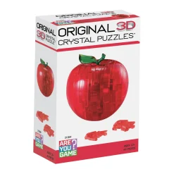 AreYouGame Translucent Red Apple 3D Crystal Puzzle - 44 Pieces* Puzzles