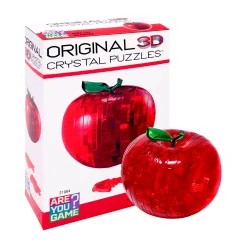 AreYouGame Translucent Red Apple 3D Crystal Puzzle - 44 Pieces* Puzzles