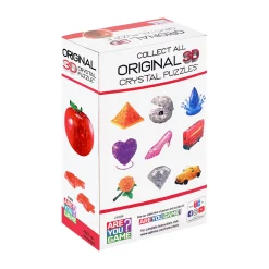 AreYouGame Translucent Red Apple 3D Crystal Puzzle - 44 Pieces* Puzzles