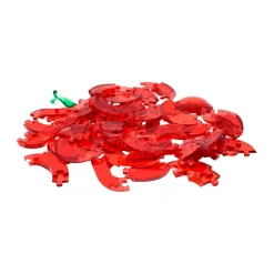 AreYouGame Translucent Red Apple 3D Crystal Puzzle - 44 Pieces* Puzzles