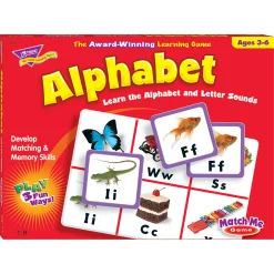 Educators Resource TREND Alphabet Match Me Games - Interactive Learning Fun* Preschool Education Toys & Activities