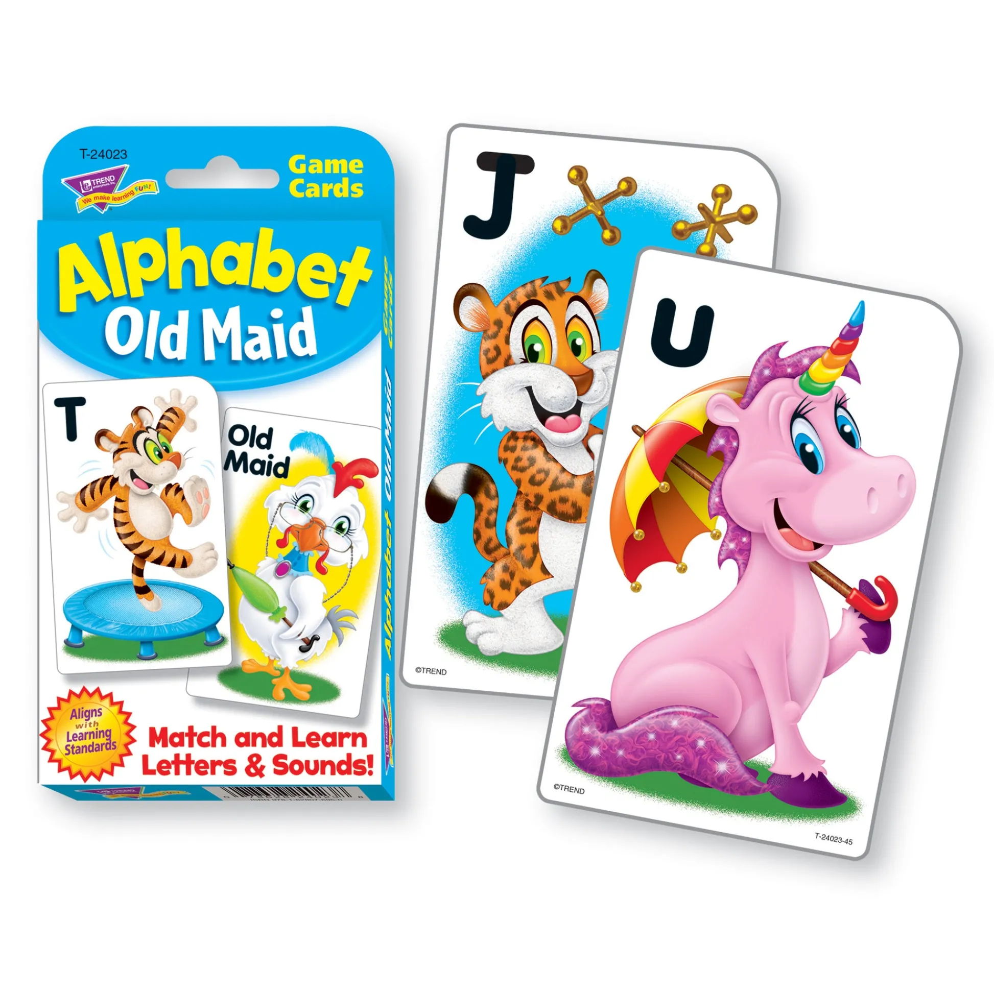 Educators Resource TREND Alphabet Old Maid Challenge Cards - Educational Letter Game - 6 Sets* Card Games|Social & Emotional Skills