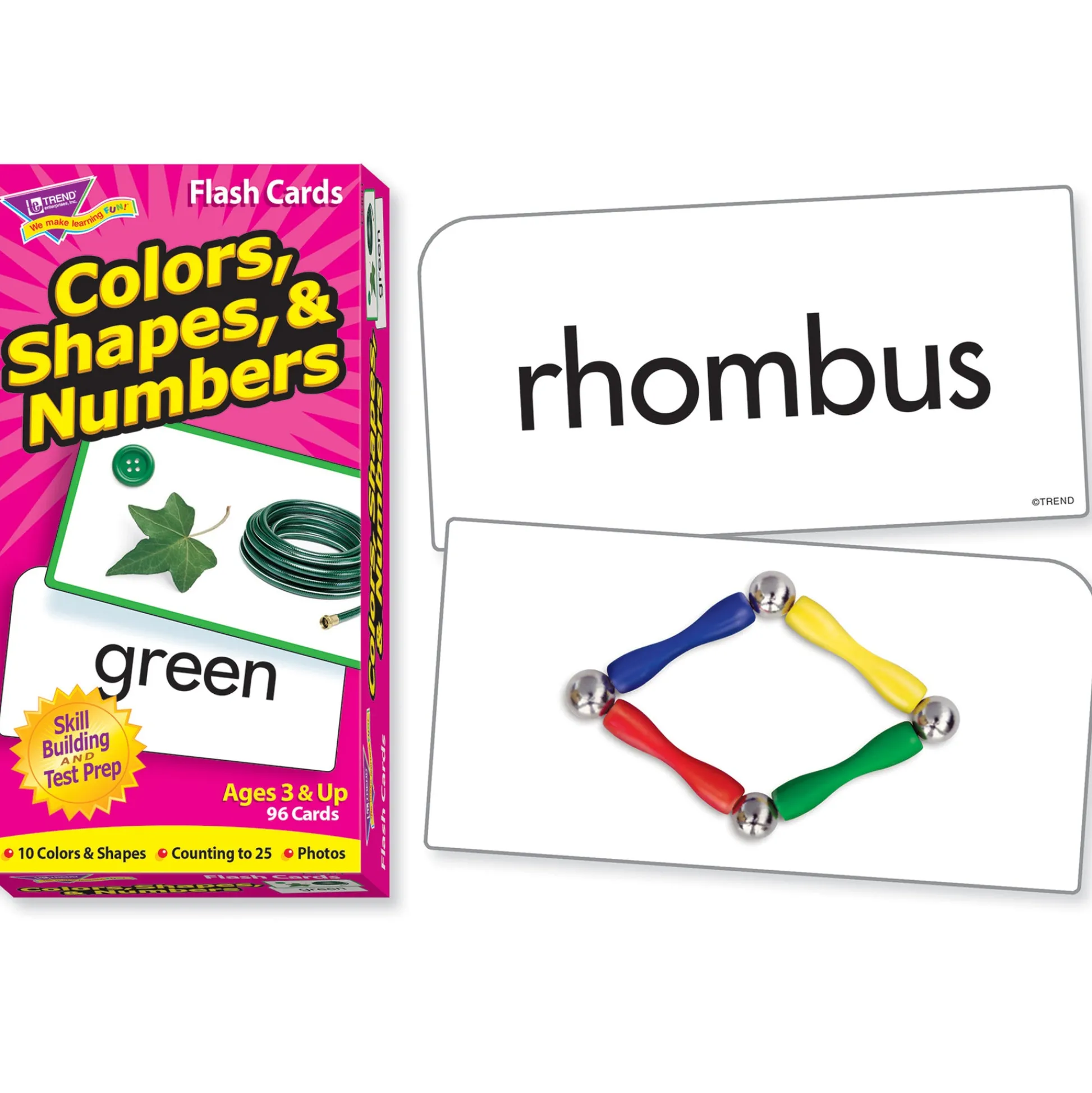 Educators Resource TREnd Colors, Shapes & Numbers Skill Drill Flash Cards - Educational Trio Pack* Preschool Education Toys & Activities