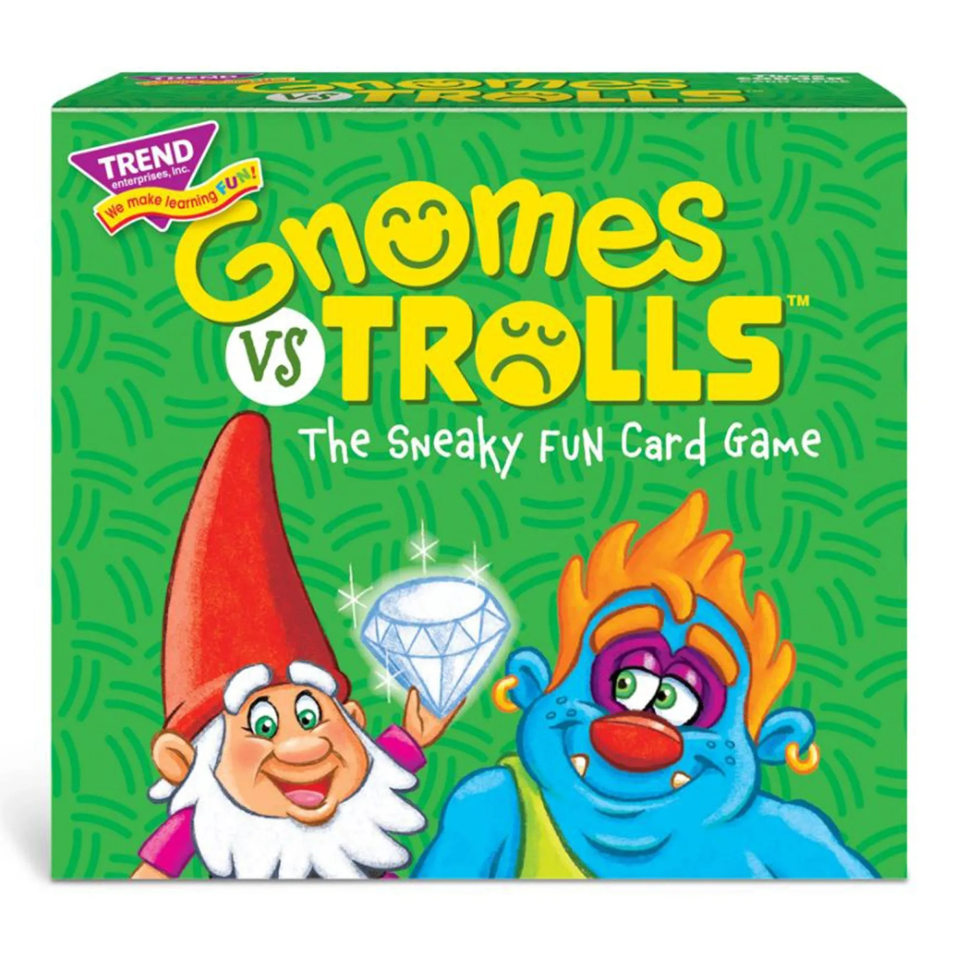 Educators Resource TREND GNOMes vs TROLLS Three Corner Card Game, 3-Pack* Card Games