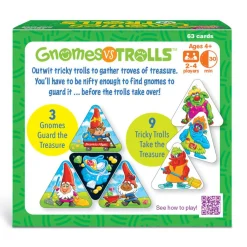 Educators Resource TREND GNOMes vs TROLLS Three Corner Card Game, 3-Pack* Card Games