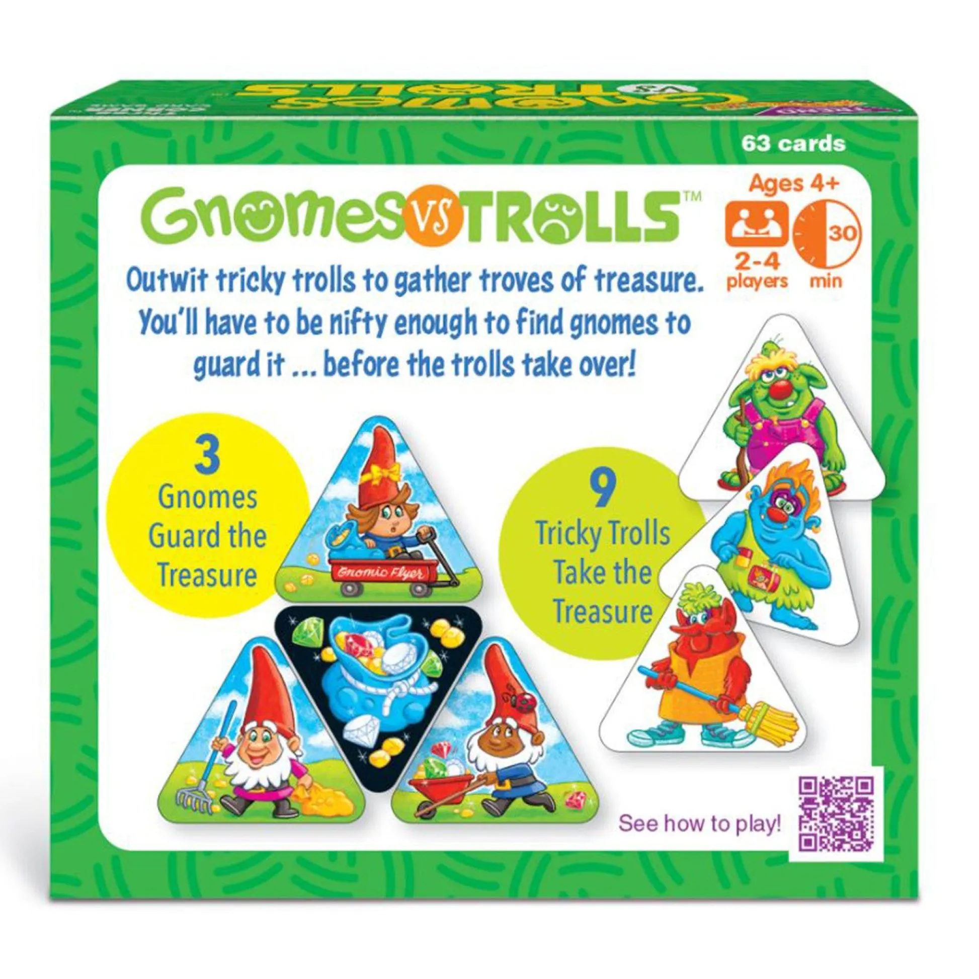 Educators Resource TREND GNOMes vs TROLLS Three Corner Card Game, 3-Pack* Card Games