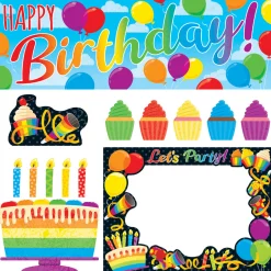 Flat River Group TREND Rainbow Birthday Learning Set - Reusable Dry-Erase Decorations* Crafts & Activities