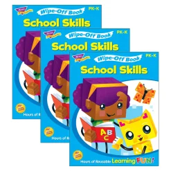 Educators Resource TREND School Skills Wipe-Off Book - BlockStars! Collection - 3-Pack*Kids Kids Books|Coloring Books & Activity Books