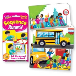 Educators Resource TREND Sequence Rummy Challenge Cards - Storytelling Mastery Set, 6 Packs* Card Games|Social & Emotional Skills