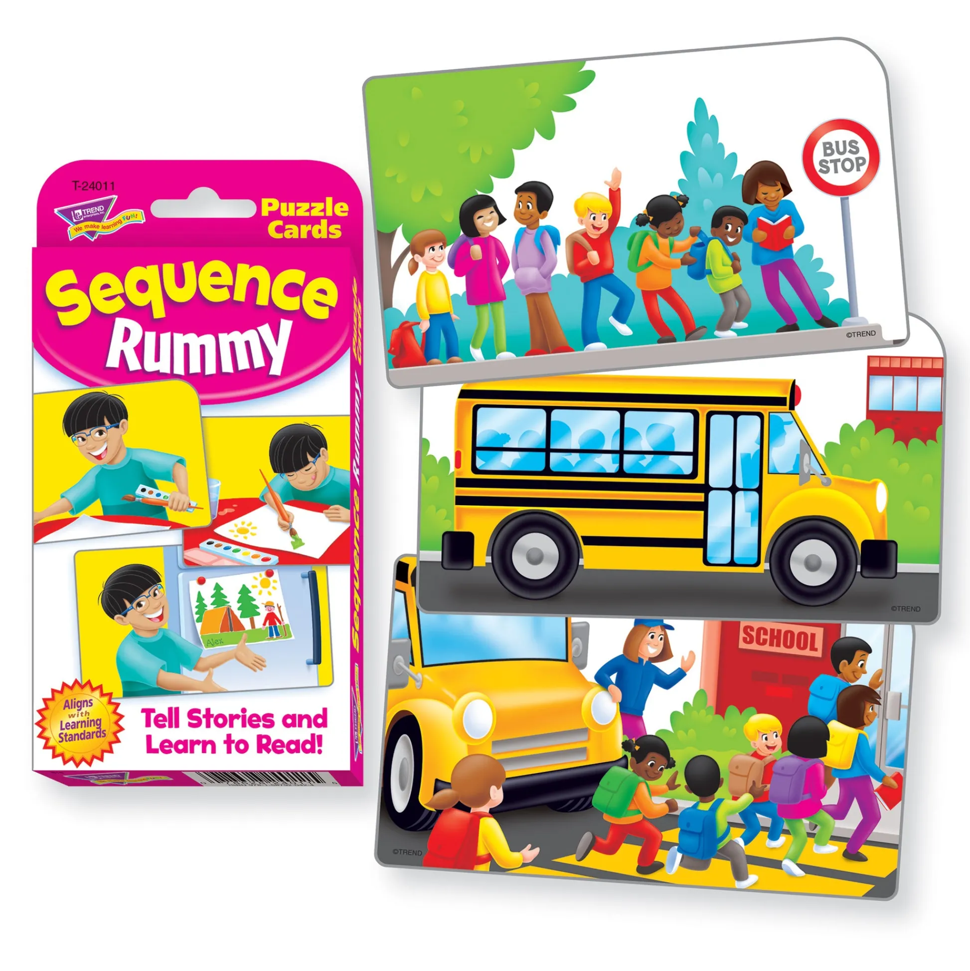 Educators Resource TREND Sequence Rummy Challenge Cards - Storytelling Mastery Set, 6 Packs* Card Games|Social & Emotional Skills