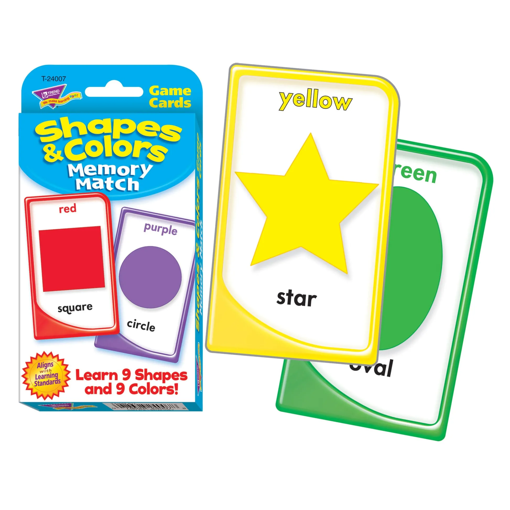Educators Resource TREND Shapes and Colors Memory Match Challenge Cards - Educational Toy* Preschool Education Toys & Activities
