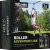 Flat River Group Treslines Roller Adventure Line 36 ft - Zipline with Grip Bar Handle* Activities & Games