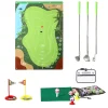 Flat River Group Trimate Golf Game Chipping Mat and Accessories, Ultimate Practice Golf Travel Set* Toy Sports