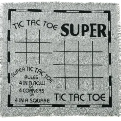 Flat River Group Trimate 3-In-1 Jumbo Checkers & Tic Tac Toe Game - 25.6