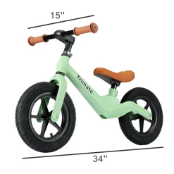 Flat River Group Trimate Toddler Balance Bike, Green - No Pedal Sport Bike for 3-5 Year Old* Ride-Ons|Ride-Ons & Push-Pull Toys