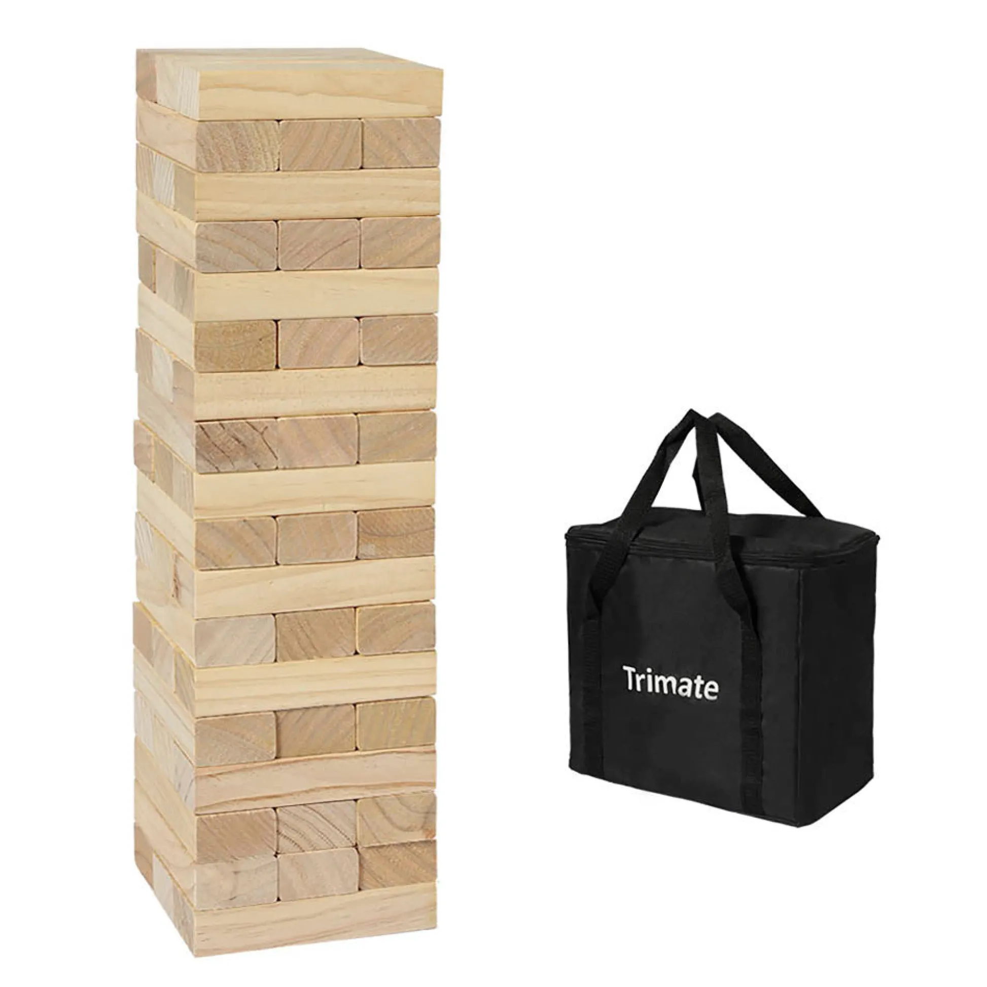 Flat River Group Trimate Tumbling Tower Giant 28" - Double-Sanded Smooth Natural Wood* Classic Games