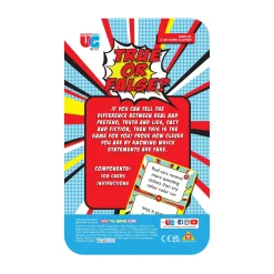 AreYouGame True or False? Tin Travel-Sized Trivia Game* Family & Entertainments Games|Social & Emotional Skills