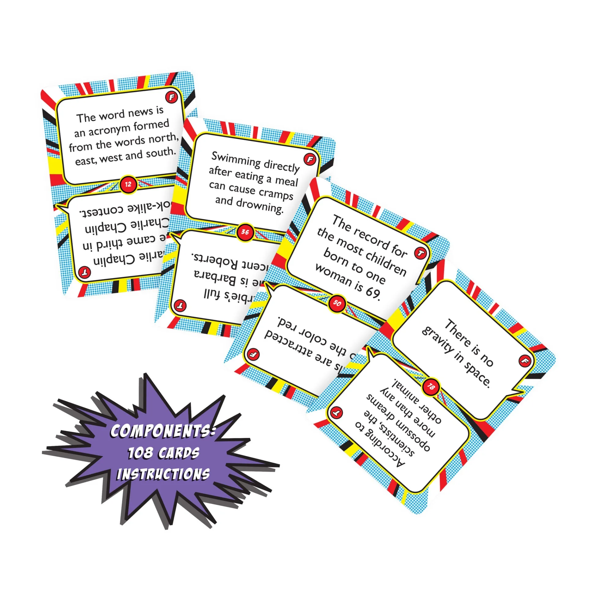 AreYouGame True or False? Tin Travel-Sized Trivia Game* Family & Entertainments Games|Social & Emotional Skills