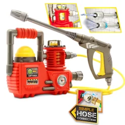 Flat River Group Tuff Tools Kids Power Washer - Realistic Water-Spraying Toy - Ages 3+* Tools & Workshops|Dress Up