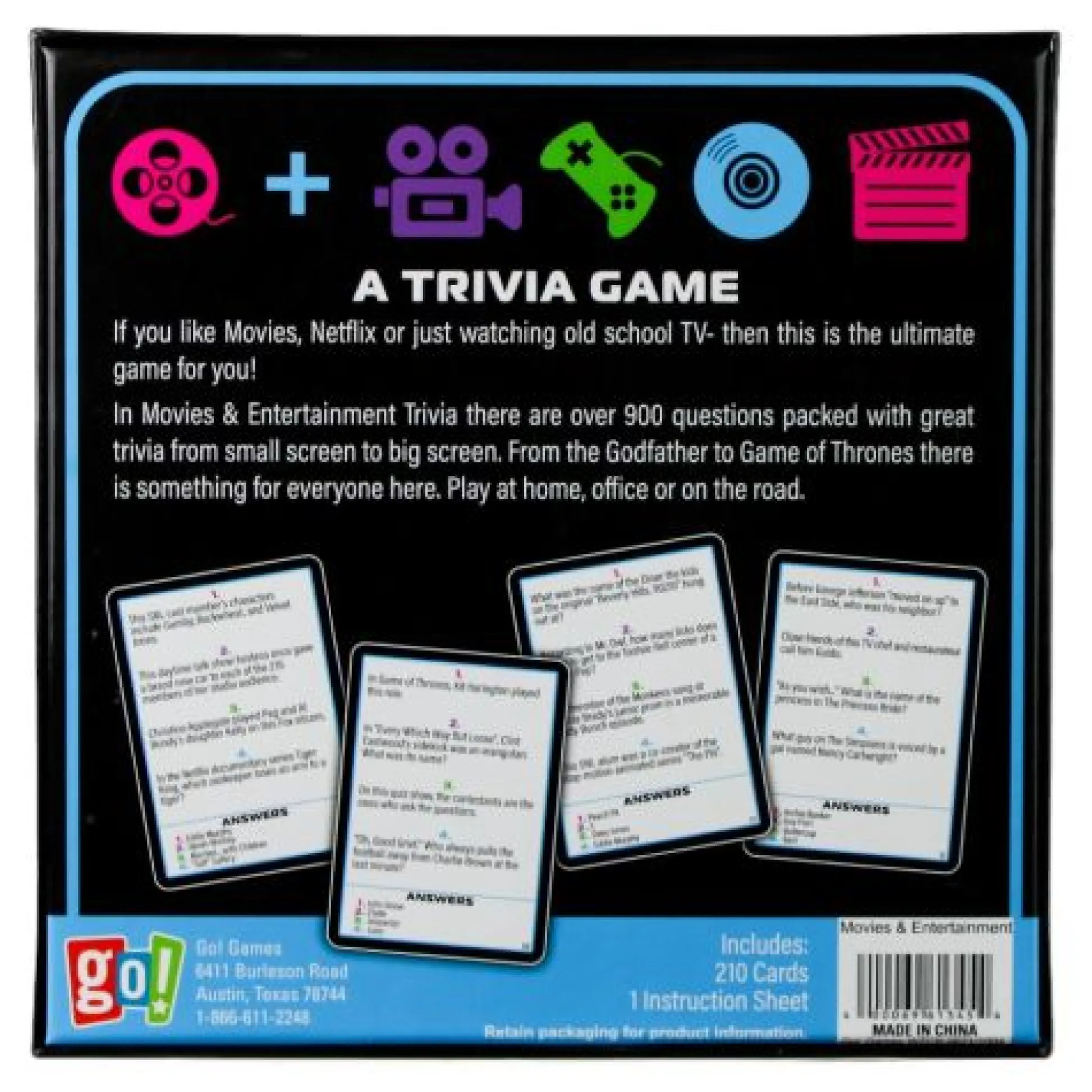 Calendar Holdings, LLC Ultimate Cinema & TV Showdown Trivia Game* Family & Entertainments Games