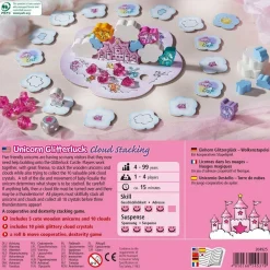 HABA USA Unicorn Glitterluck Cloud Kingdom Stacking Board Game* Board Games|Role-Playing Games