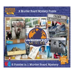 AreYouGame University Games Murder Mystery Party Case Files - Passport to Murder Puzzle Set* Puzzles