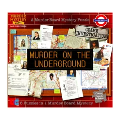 AreYouGame University Games Murder Mystery Party Case Files - Underground Murder Puzzle* Board Games|Puzzles