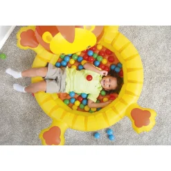 Flat River Group Up, In & Over Lion-Themed Inflatable Ball Pit, 44x39x24 Inches* Social & Emotional Skills