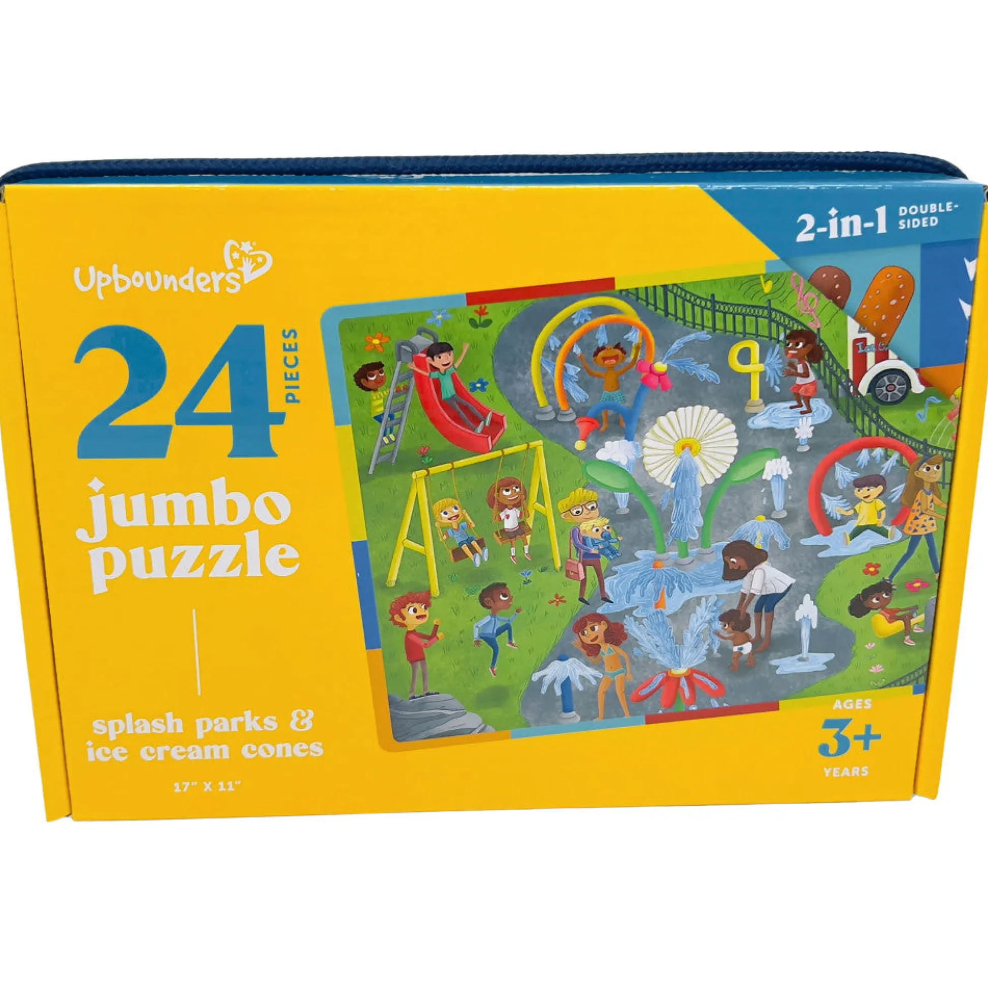 Flat River Group Upbounders Splash Park & Ice-Cream Cones Double-Sided Floor Puzzle - 24 pc* Puzzles