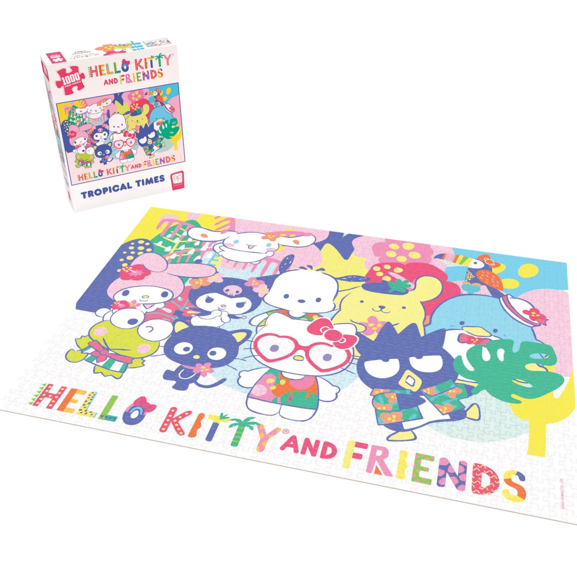 Educators Resource USAopoly Hello Kitty and Friends Tropical Times Jigsaw Puzzle - 1000 pc* Puzzles