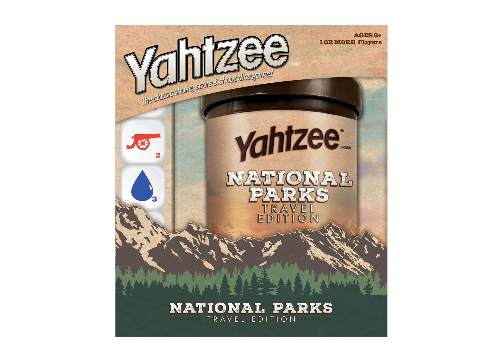 Educators Resource USAopoly YAHTZEE®: National Parks Travel Edition Dice Game* Dice, Roll & Write Games