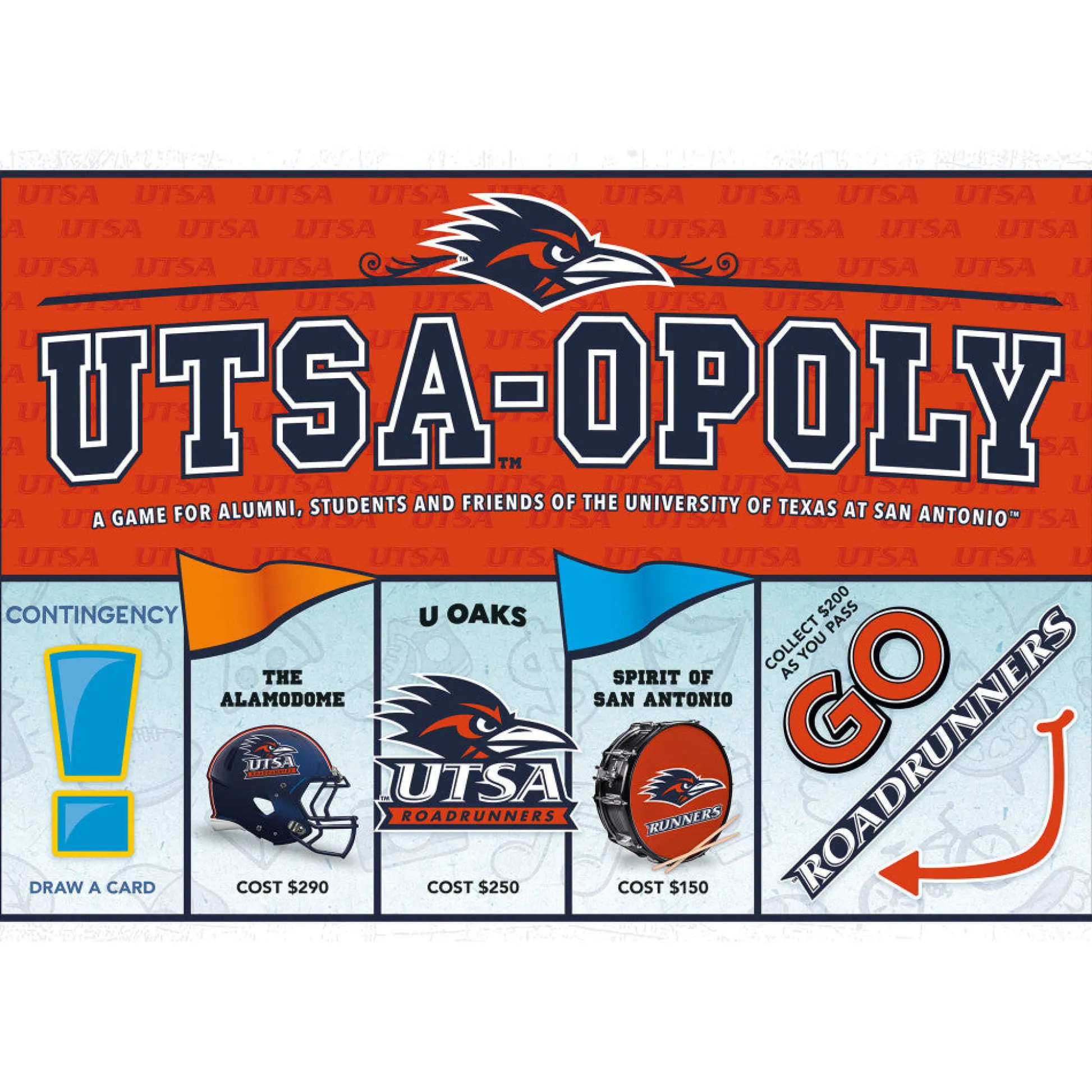 Flat River Group UTSA-Opoly University Themed Board Game for Ages 8+* Board Games|Role-Playing Games