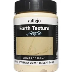 Flat River Group Vallejo Texture Acrylic Paint - Desert Sand Earth 26217 - 6.79 oz* Drawing, Color & Painting