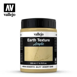 Flat River Group Vallejo Texture Acrylic Paint - Desert Sand Earth 26217 - 6.79 oz* Drawing, Color & Painting