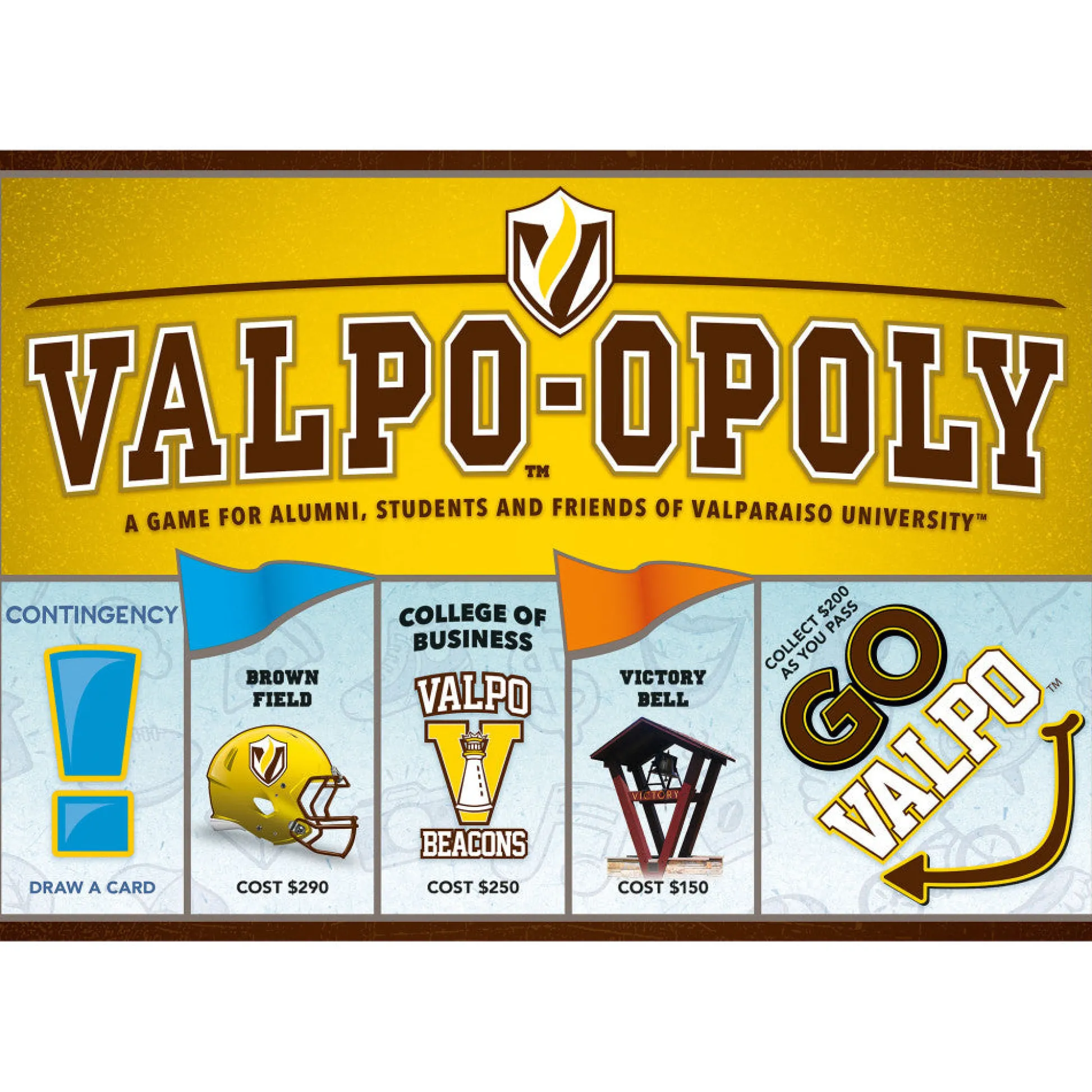 Flat River Group Valpo-Opoly University Edition Board Game* Board Games|Role-Playing Games