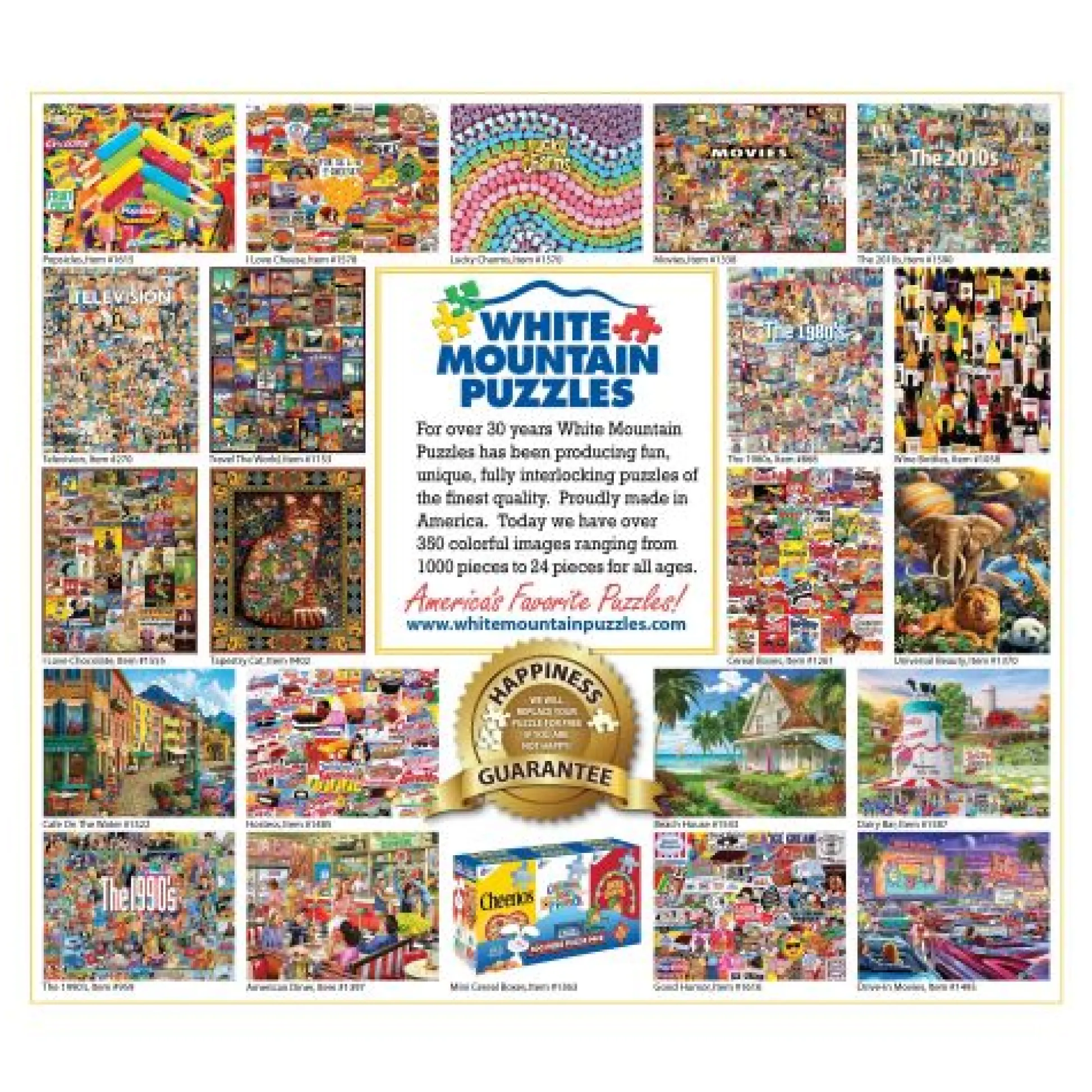 Calendar Holdings, LLC Vintage Cereal Box Collage Puzzle - 1000 Pieces by White Mountain Puzzles* Puzzles